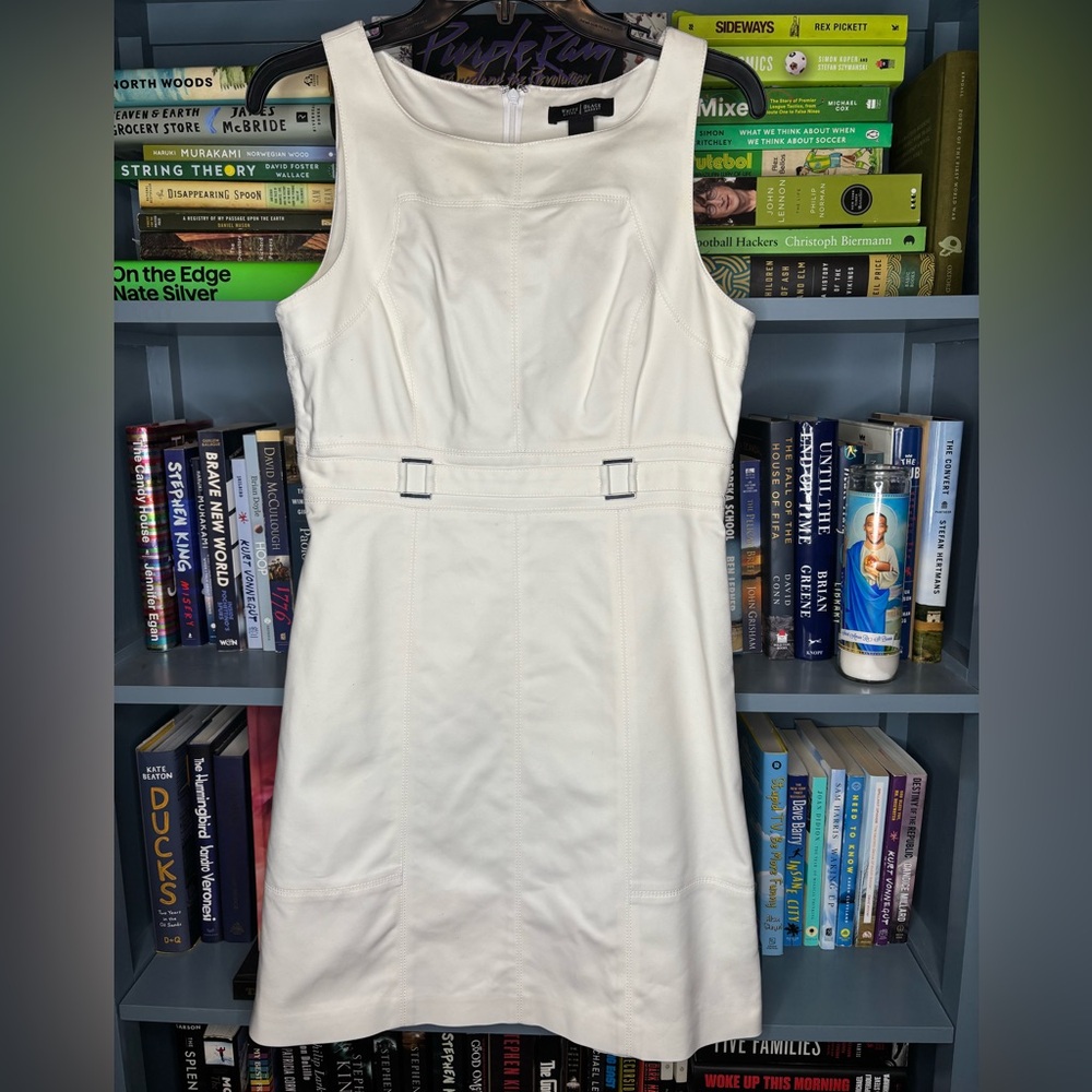 White House Black Market Elegant White Sleeveless Dress